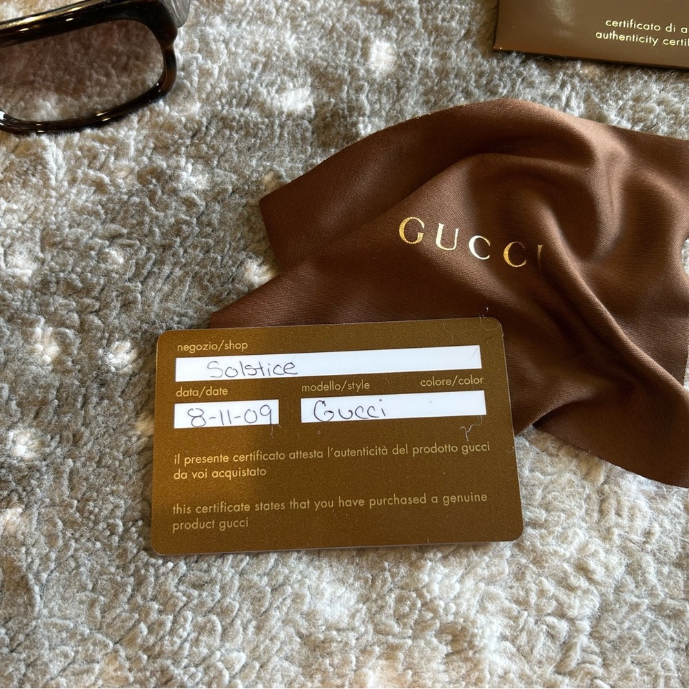 Gucci Brown Rectangular Sunglasses Accessories - image 5